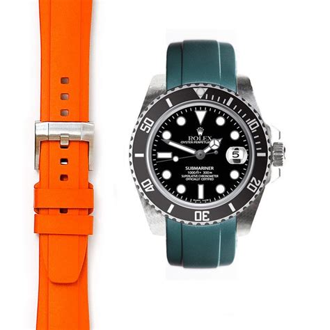 curved end rubber strap for rolex submariner no-date|rolex submariner on nato strap.